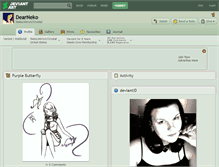 Tablet Screenshot of dearneko.deviantart.com