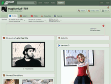 Tablet Screenshot of magisterludi1789.deviantart.com