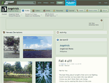 Tablet Screenshot of angelvick.deviantart.com