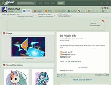 Tablet Screenshot of mew-chao.deviantart.com