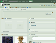 Tablet Screenshot of kuumirage.deviantart.com