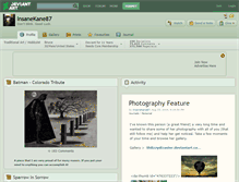 Tablet Screenshot of insanekane87.deviantart.com