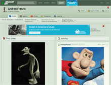 Tablet Screenshot of andreasfrancis.deviantart.com