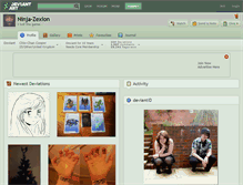 Tablet Screenshot of ninja-zexion.deviantart.com