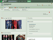 Tablet Screenshot of brandonbond.deviantart.com
