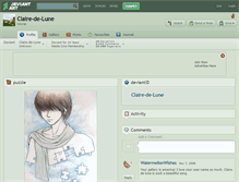 Tablet Screenshot of claire-de-lune.deviantart.com