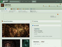 Tablet Screenshot of cabintom.deviantart.com