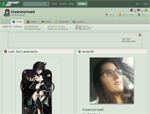 Tablet Screenshot of oceanmermaid.deviantart.com