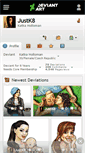Mobile Screenshot of justk8.deviantart.com