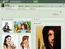 Tablet Screenshot of justk8.deviantart.com