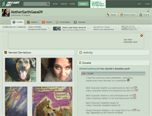 Tablet Screenshot of motherearthgaea09.deviantart.com
