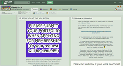 Desktop Screenshot of game-art.deviantart.com