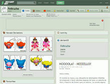 Tablet Screenshot of feltruche.deviantart.com