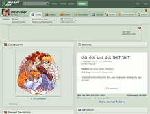 Tablet Screenshot of melevator.deviantart.com
