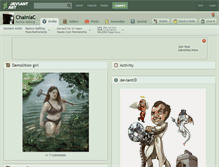 Tablet Screenshot of chainiac.deviantart.com
