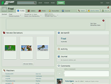 Tablet Screenshot of fraai.deviantart.com