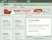 Tablet Screenshot of basillisk.deviantart.com