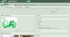 Desktop Screenshot of geekink.deviantart.com