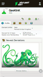Mobile Screenshot of geekink.deviantart.com