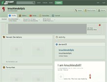 Tablet Screenshot of knucklesdollplz.deviantart.com
