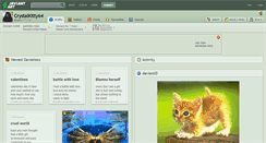 Desktop Screenshot of crystalkitty64.deviantart.com