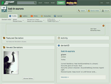 Tablet Screenshot of lost-in-aurora.deviantart.com