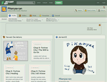 Tablet Screenshot of pikanyaa-san.deviantart.com
