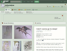 Tablet Screenshot of jednajedyna.deviantart.com