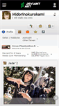 Mobile Screenshot of midorinokurokami.deviantart.com