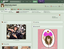 Tablet Screenshot of midorinokurokami.deviantart.com