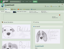 Tablet Screenshot of invaderemaxd.deviantart.com