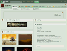 Tablet Screenshot of krzycho.deviantart.com