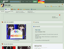 Tablet Screenshot of hiei-club.deviantart.com