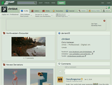 Tablet Screenshot of chriskot.deviantart.com