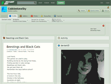 Tablet Screenshot of cobblestonesky.deviantart.com