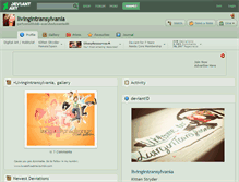 Tablet Screenshot of livingintransylvania.deviantart.com