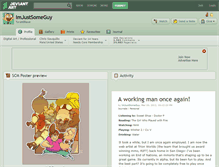 Tablet Screenshot of imjustsomeguy.deviantart.com
