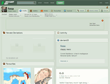 Tablet Screenshot of fossa.deviantart.com