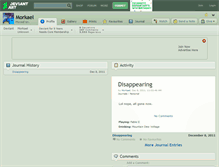 Tablet Screenshot of morkael.deviantart.com