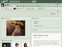 Tablet Screenshot of lacium.deviantart.com