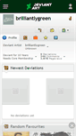 Mobile Screenshot of brilliantlygreen.deviantart.com