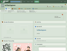 Tablet Screenshot of brilliantlygreen.deviantart.com