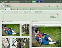 Tablet Screenshot of mikiyooo.deviantart.com