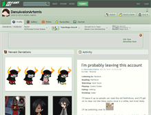 Tablet Screenshot of danuavalonartemis.deviantart.com