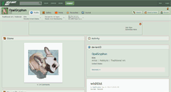 Desktop Screenshot of opalgryphon.deviantart.com