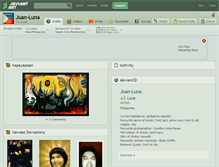 Tablet Screenshot of juan-luna.deviantart.com