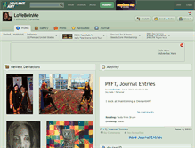 Tablet Screenshot of lovebeinme.deviantart.com