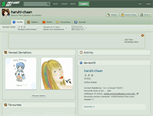 Tablet Screenshot of haruhi-chaan.deviantart.com