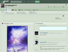 Tablet Screenshot of corruptangel315.deviantart.com