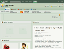 Tablet Screenshot of mizzy-snoezy.deviantart.com